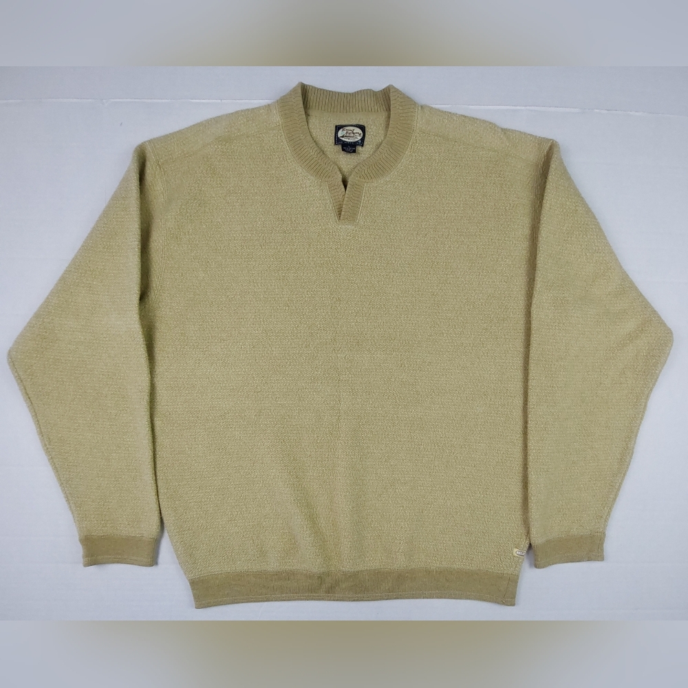 Vintage Tommy Bahama Sweater Mens Size Large Yellow Gold Knit